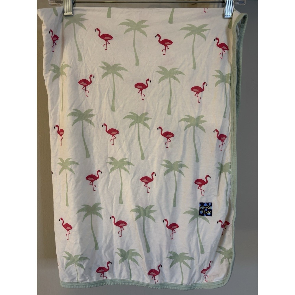 KICKEE‎ PANTS Flamingo Bamboo Baby Blanket 30x40